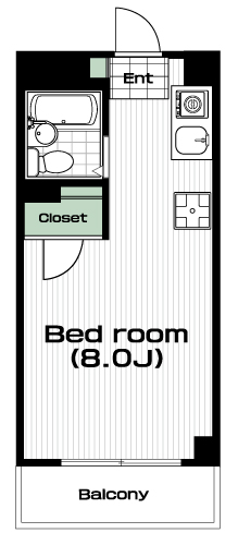 千歳烏山駅の賃貸 63,000円 間取り図