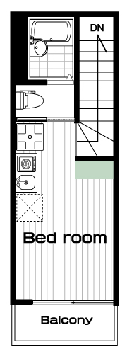 桜新町駅の賃貸 82,000円 間取り図