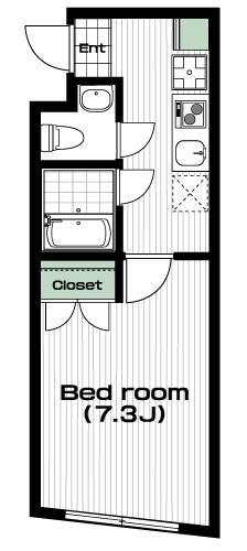 高円寺駅の賃貸 80,000円 間取り図