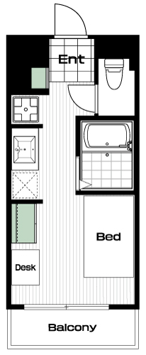 八幡山駅の賃貸 68,000円 間取り図