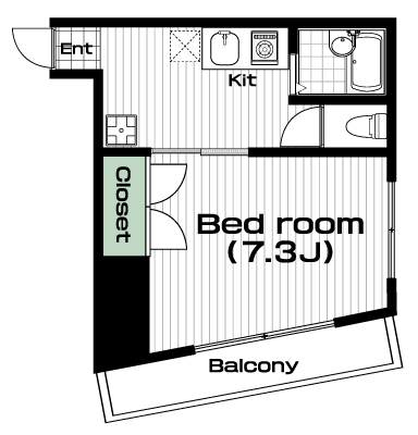 祖師ヶ谷大蔵駅の賃貸 74,000円 間取り図