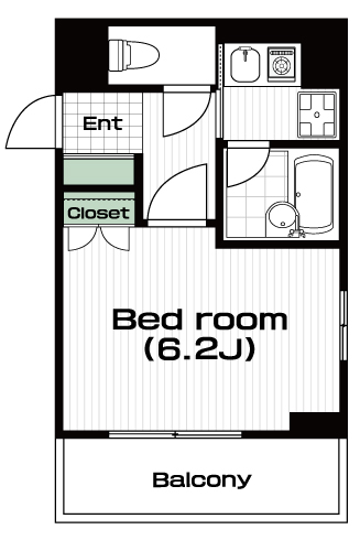 武蔵小金井駅の賃貸 72,000円 間取り図