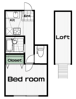 千歳船橋駅の賃貸 70,000円 間取り図