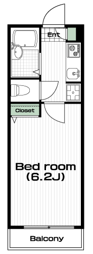 武蔵境駅の賃貸 64,000円 間取り図