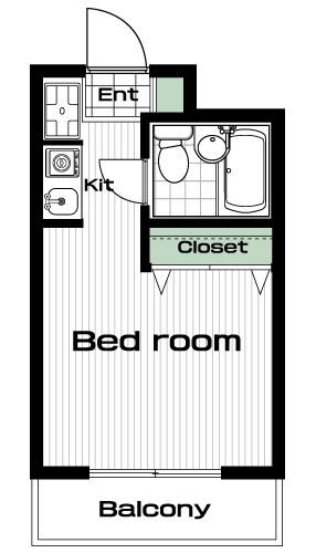 登戸駅の賃貸 42,000円 間取り図