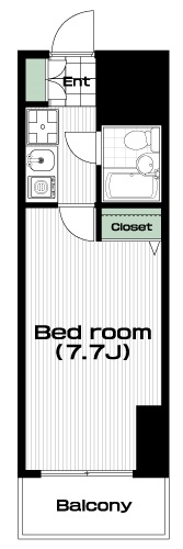 西八王子駅の賃貸 39,000円 間取り図
