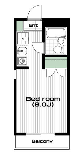ときわ台駅の賃貸 55,000円 間取り図