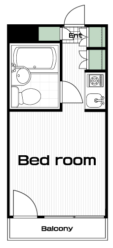 八王子駅の賃貸 53,000円 間取り図