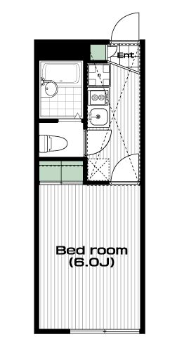 南与野駅の賃貸 47,000円 間取り図