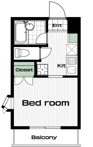鷺沼駅の賃貸 63,000円 間取り図