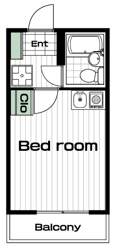 生田駅の賃貸 40,000円 間取り図