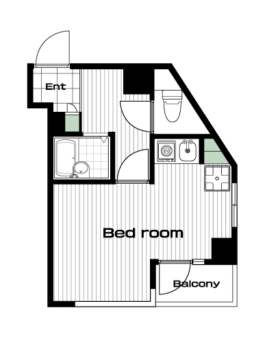 白山駅の賃貸 75,000円 間取り図