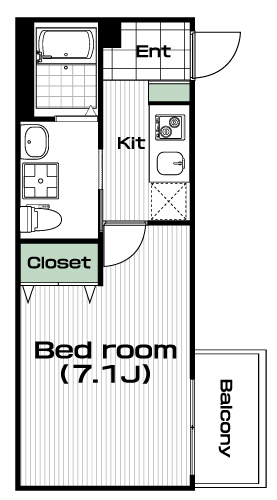 相模大野駅の賃貸 68,000円 間取り図