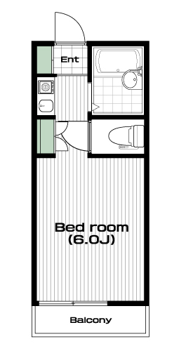 所沢駅の賃貸 42,000円 間取り図