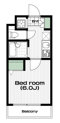中村橋駅の賃貸 73,000円 間取り図