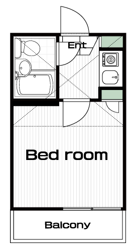 東小金井駅の賃貸 41,000円 間取り図