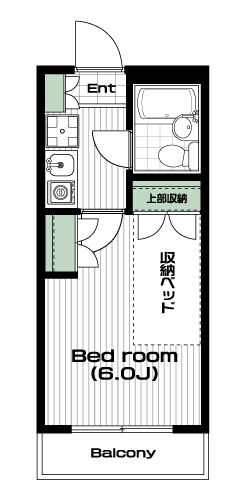 上福岡駅の賃貸 42,000円 間取り図