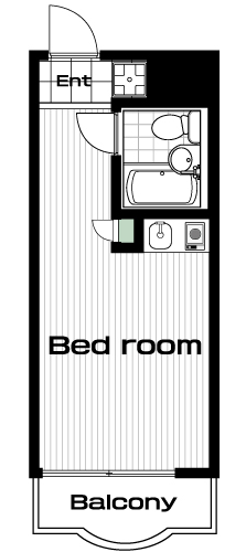 三軒茶屋駅の賃貸 58,000円 間取り図