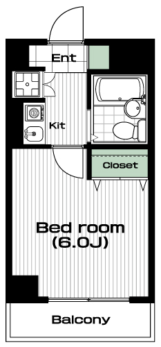 鷺沼駅の賃貸 62,000円 間取り図