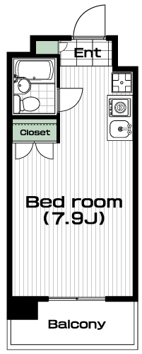 溝の口駅の賃貸 61,000円 間取り図