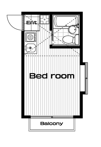 所沢駅の賃貸 38,000円 間取り図