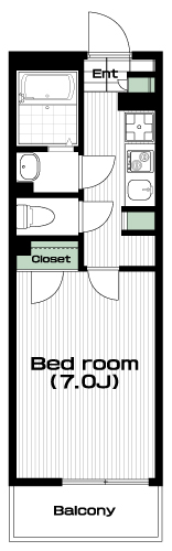 西八王子駅の賃貸 63,000円 間取り図