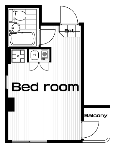 用賀駅の賃貸 49,000円 間取り図