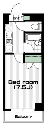 西八王子駅の賃貸 60,000円 間取り図