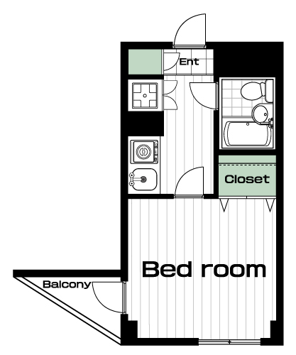白楽駅の賃貸 60,600円 間取り図