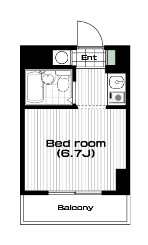 錦糸町駅の賃貸 54,000円 間取り図