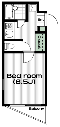 橋本駅の賃貸 48,000円 間取り図