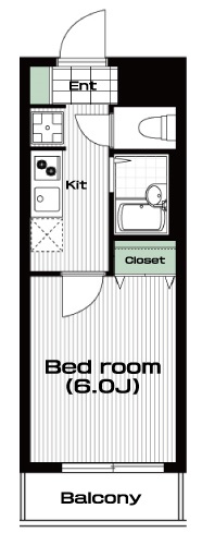 梶が谷駅の賃貸 65,000円 間取り図