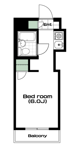 朝霞駅の賃貸 45,000円 間取り図