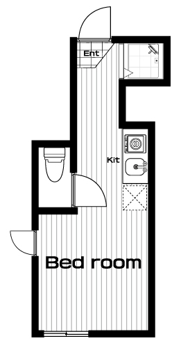 鵜の木駅の賃貸 49,000円 間取り図