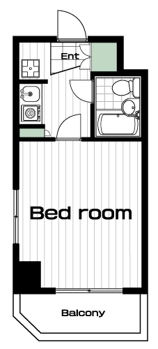 たまプラーザ駅の賃貸 39,000円 間取り図