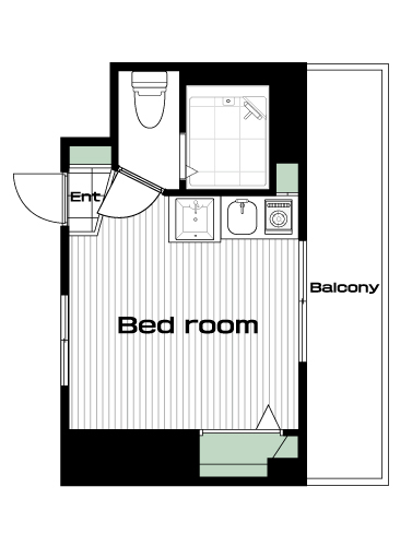 江古田駅の賃貸 64,000円 間取り図