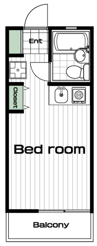 三ツ沢上町駅の賃貸 47,000円 間取り図