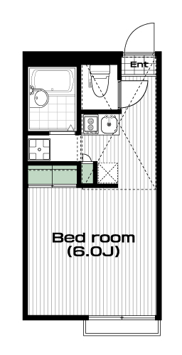 東大宮駅の賃貸 48,000円 間取り図