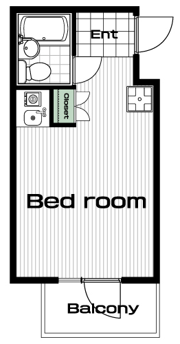 大岡山駅の賃貸 56,000円 間取り図