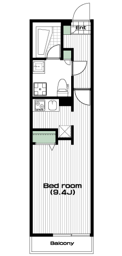 谷塚駅の賃貸 66,000円 間取り図
