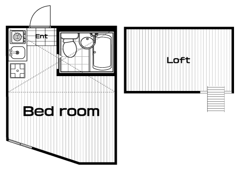 吉野町駅の賃貸 38,000円 間取り図