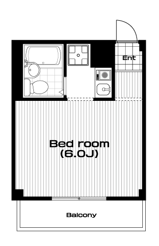 池袋駅の賃貸 65,000円 間取り図