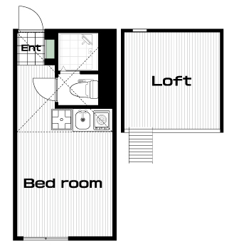 反町駅の賃貸 51,000円 間取り図