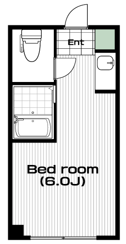 白楽駅の賃貸 41,000円 間取り図