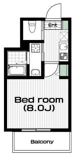 橋本駅の賃貸 76,000円 間取り図