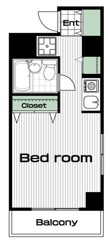 国分寺駅の賃貸 45,000円 間取り図