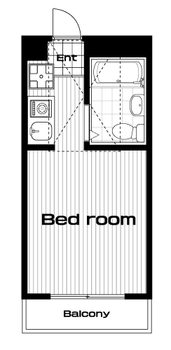 白山駅の賃貸 55,000円 間取り図