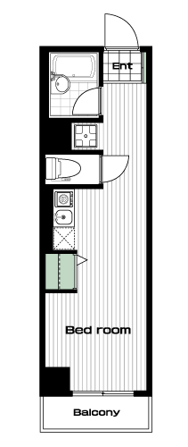 椎名町駅の賃貸 56,000円 間取り図