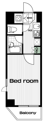 梅屋敷駅の賃貸 75,000円 間取り図