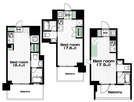 綱島駅の賃貸 92,500円 間取り図